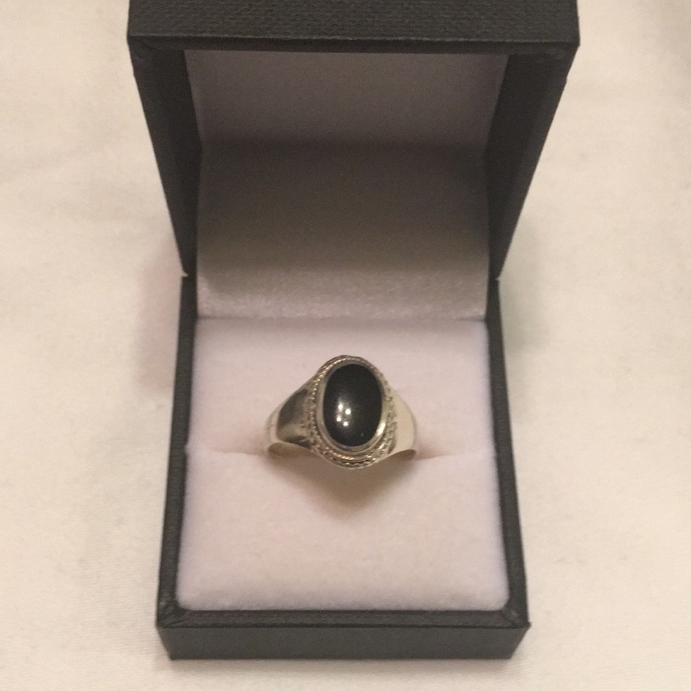 Black sterling silver